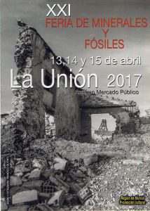 Cartel de la XXI Feria de minerales y fosiles de La Union